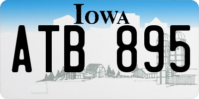 IA license plate ATB895