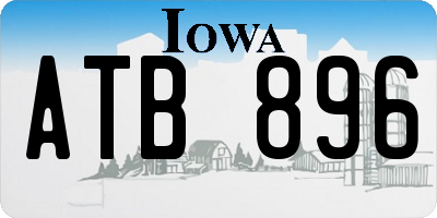 IA license plate ATB896
