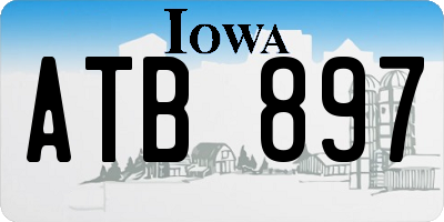 IA license plate ATB897