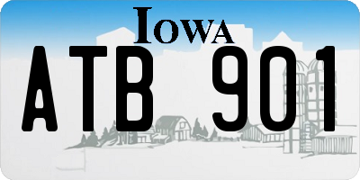 IA license plate ATB901