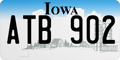 IA license plate ATB902