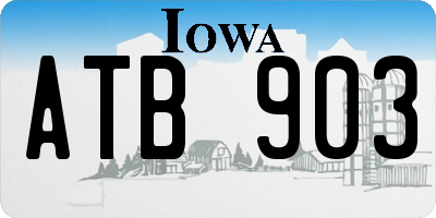 IA license plate ATB903