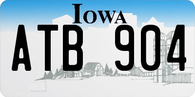IA license plate ATB904