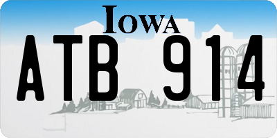 IA license plate ATB914