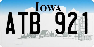 IA license plate ATB921