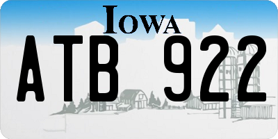IA license plate ATB922