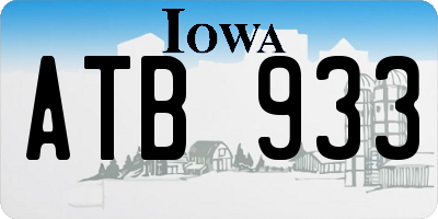 IA license plate ATB933