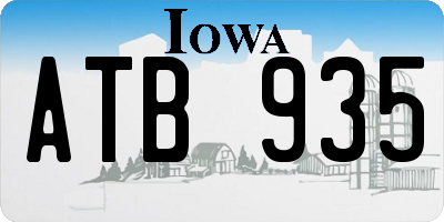IA license plate ATB935