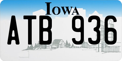 IA license plate ATB936