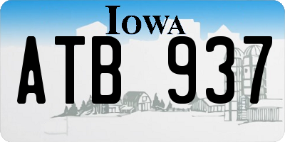 IA license plate ATB937