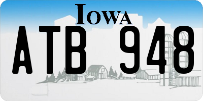 IA license plate ATB948