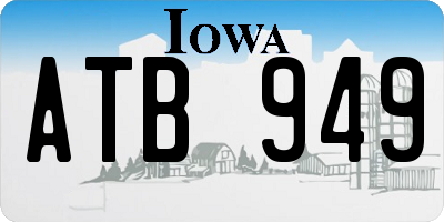 IA license plate ATB949