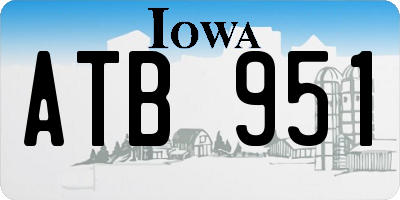 IA license plate ATB951
