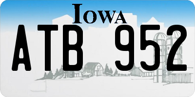 IA license plate ATB952