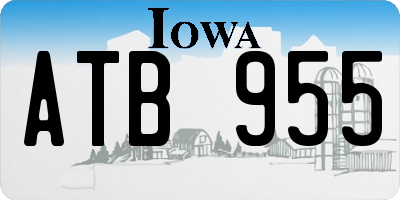 IA license plate ATB955