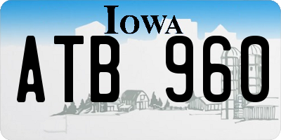 IA license plate ATB960