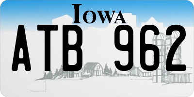 IA license plate ATB962