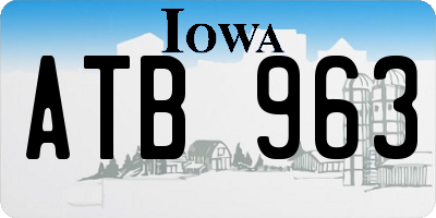 IA license plate ATB963