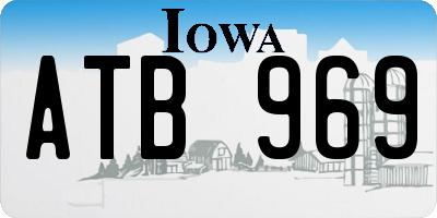 IA license plate ATB969