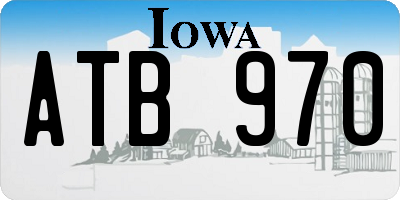 IA license plate ATB970