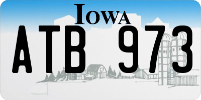 IA license plate ATB973