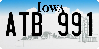 IA license plate ATB991