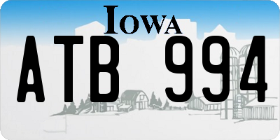 IA license plate ATB994