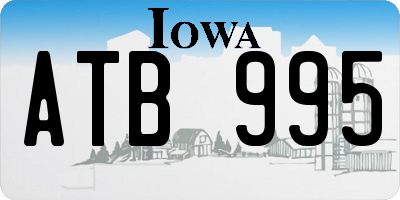 IA license plate ATB995