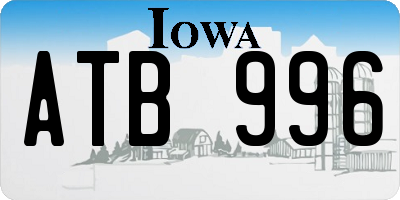 IA license plate ATB996