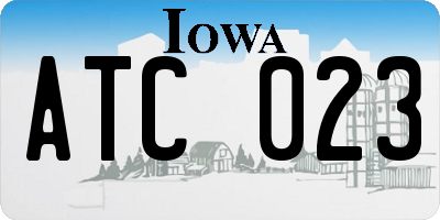IA license plate ATC023