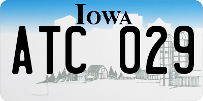 IA license plate ATC029