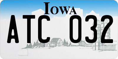 IA license plate ATC032