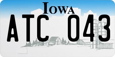IA license plate ATC043