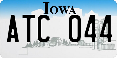 IA license plate ATC044