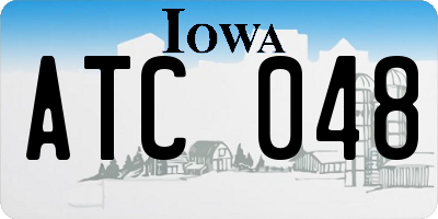 IA license plate ATC048