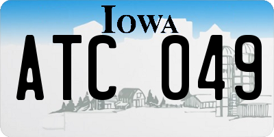 IA license plate ATC049