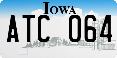 IA license plate ATC064