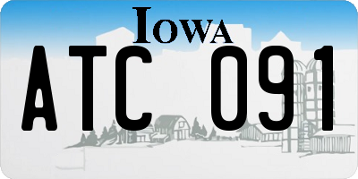 IA license plate ATC091
