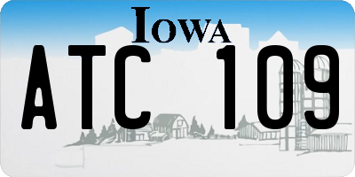 IA license plate ATC109