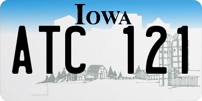 IA license plate ATC121