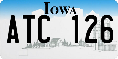 IA license plate ATC126
