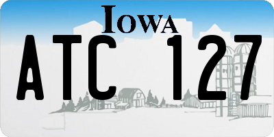 IA license plate ATC127