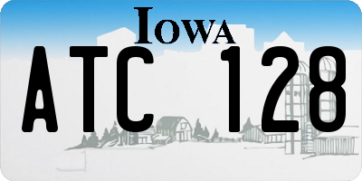 IA license plate ATC128