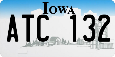 IA license plate ATC132
