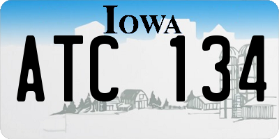 IA license plate ATC134