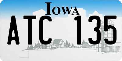 IA license plate ATC135
