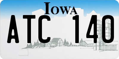 IA license plate ATC140