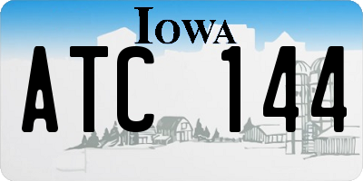 IA license plate ATC144