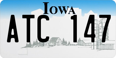 IA license plate ATC147