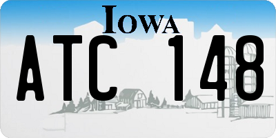 IA license plate ATC148